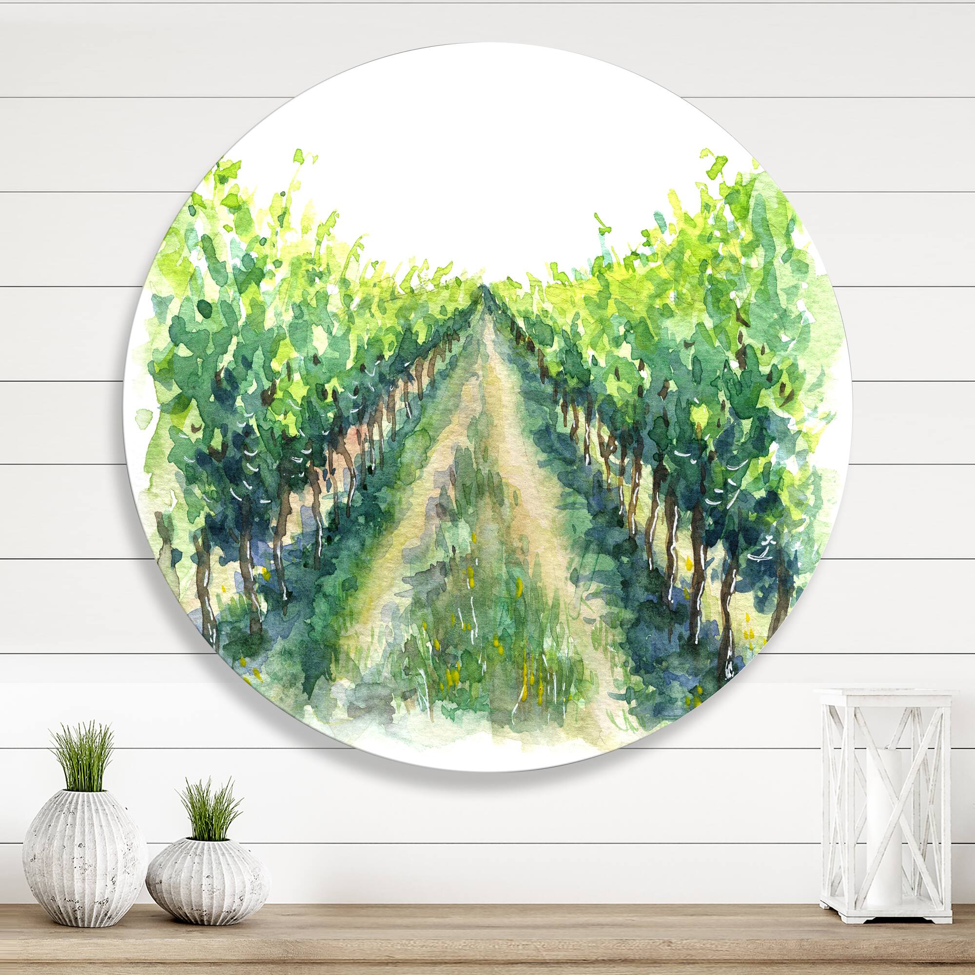 Designart - Rural Scene Vineyard Road